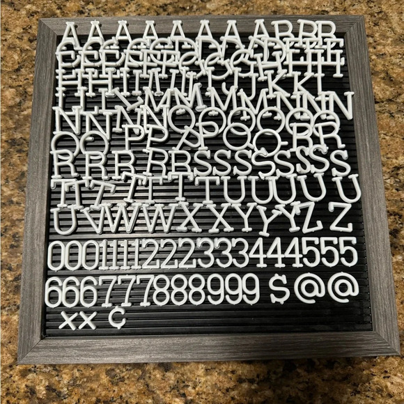 Wooden 12x12 Letter Board - Picture 4 of 4